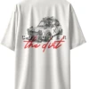 Oriko Dirt Mode Oversized Graphic T-Shirt – Rally Car Conquer the Dirt Design