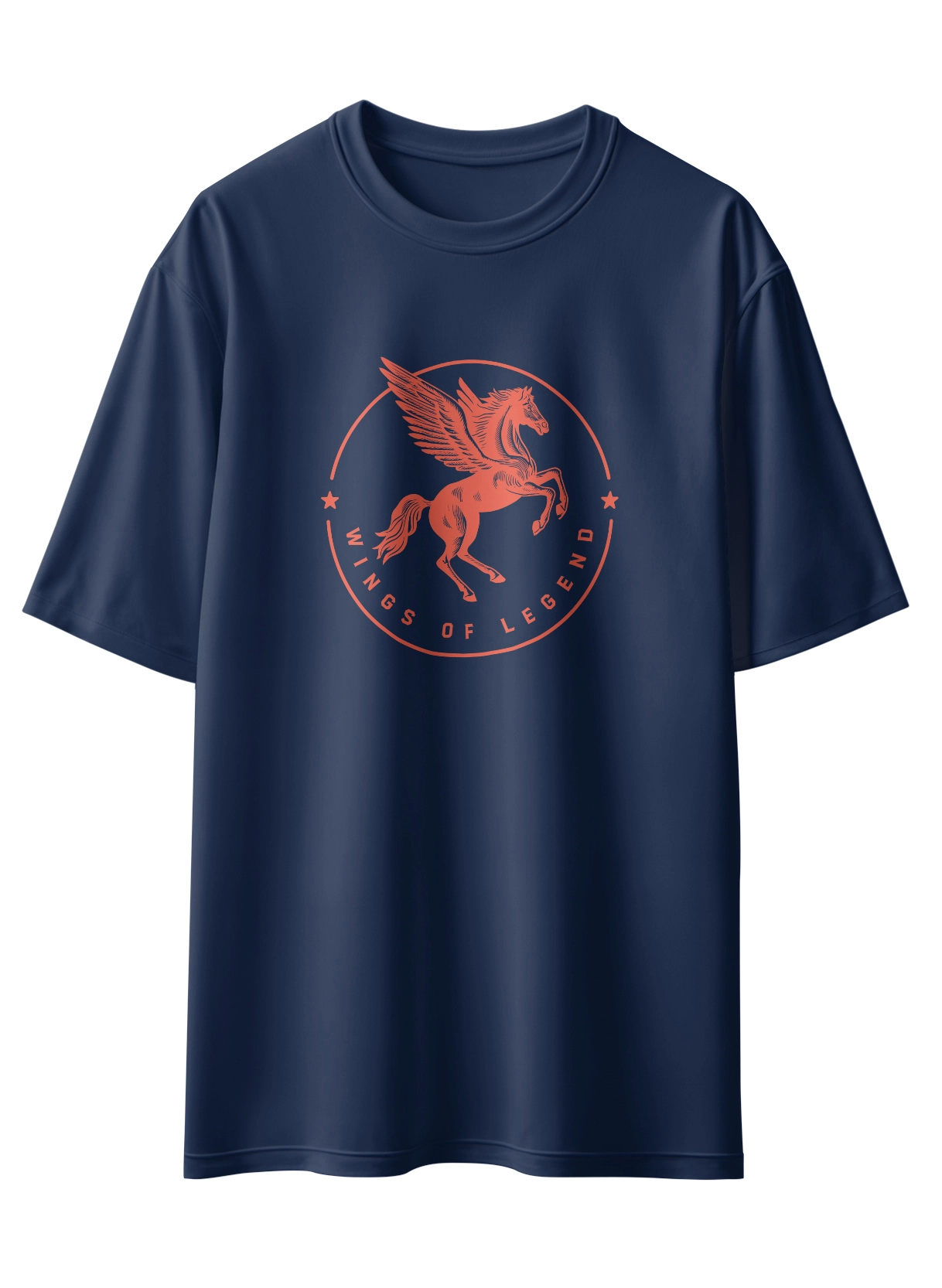 Oriko Legend Oversized Graphic T-Shirt – Wings of Legend Pegasus Design