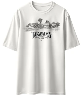 Oriko Takayama Oversized Graphic T-Shirt – Japanese Mountain Spirit Design