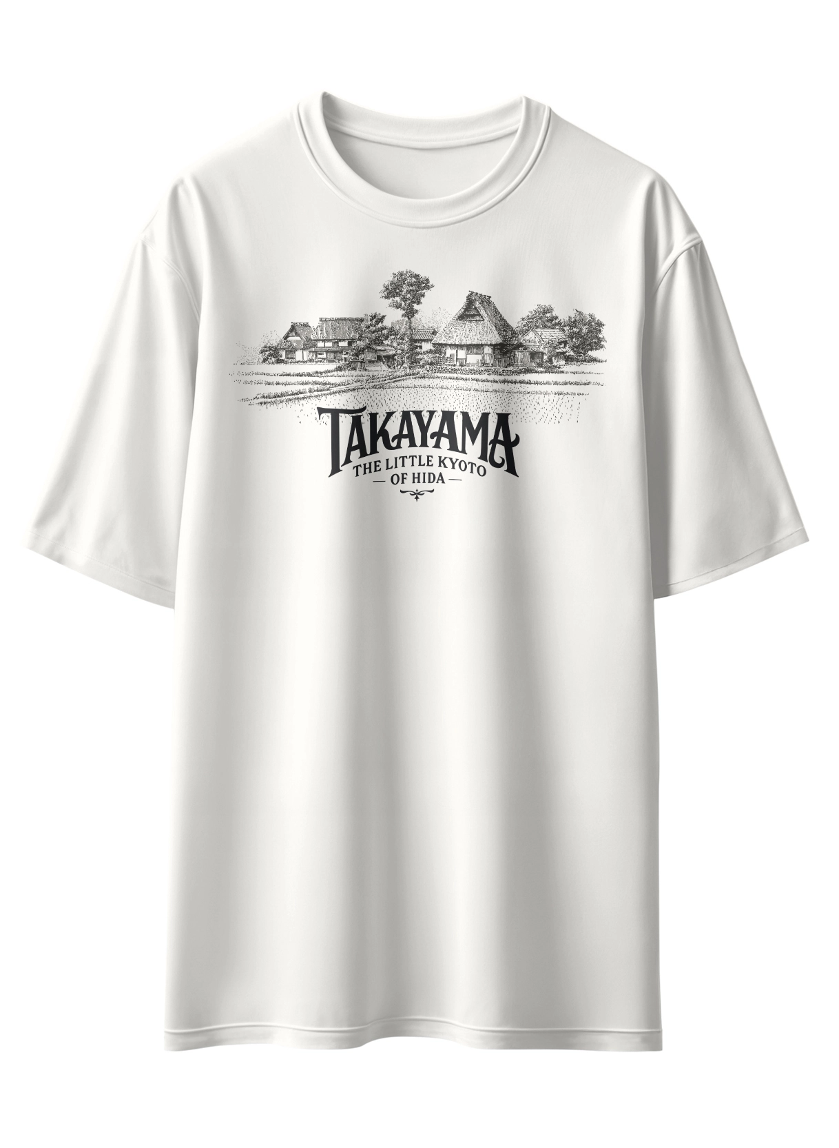 Oriko Takayama Oversized Graphic T-Shirt – Japanese Mountain Spirit Design