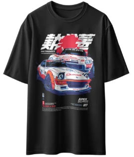 Oriko Shen-long Oversized Graphic T-Shirt – Black Mythic Dragon Design