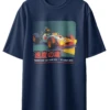 Oriko Toge Oversized Graphic T-Shirt – Racing Super Sedan Drifting on Mountain Pass