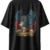 Oriko Spirit of Eagle Oversized Graphic T-Shirt – Majestic Eagle Wings Design