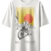 Oriko Motophiler Oversized Graphic T-Shirt – Adventure Motorcycle Traveller Design