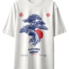 Oriko Harmony Oversized Graphic T-Shirt – Japanese Tree Zen Design