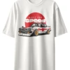 Oriko Vintage Wheels Oversized Graphic T-Shirt – Classic Sedan Racing Design