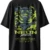 Oriko Neon Oversized Graphic T-Shirt – Sci-Fi Anime Character with Neon Protocol Text