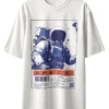 Oriko Space Walker Oversized Graphic T-Shirt – Astronaut in Space Illustration