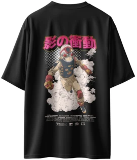 Oriko Rento Kaidō Oversized Graphic T-Shirt – Sci-Fi Anime Male Action Poster Artwork