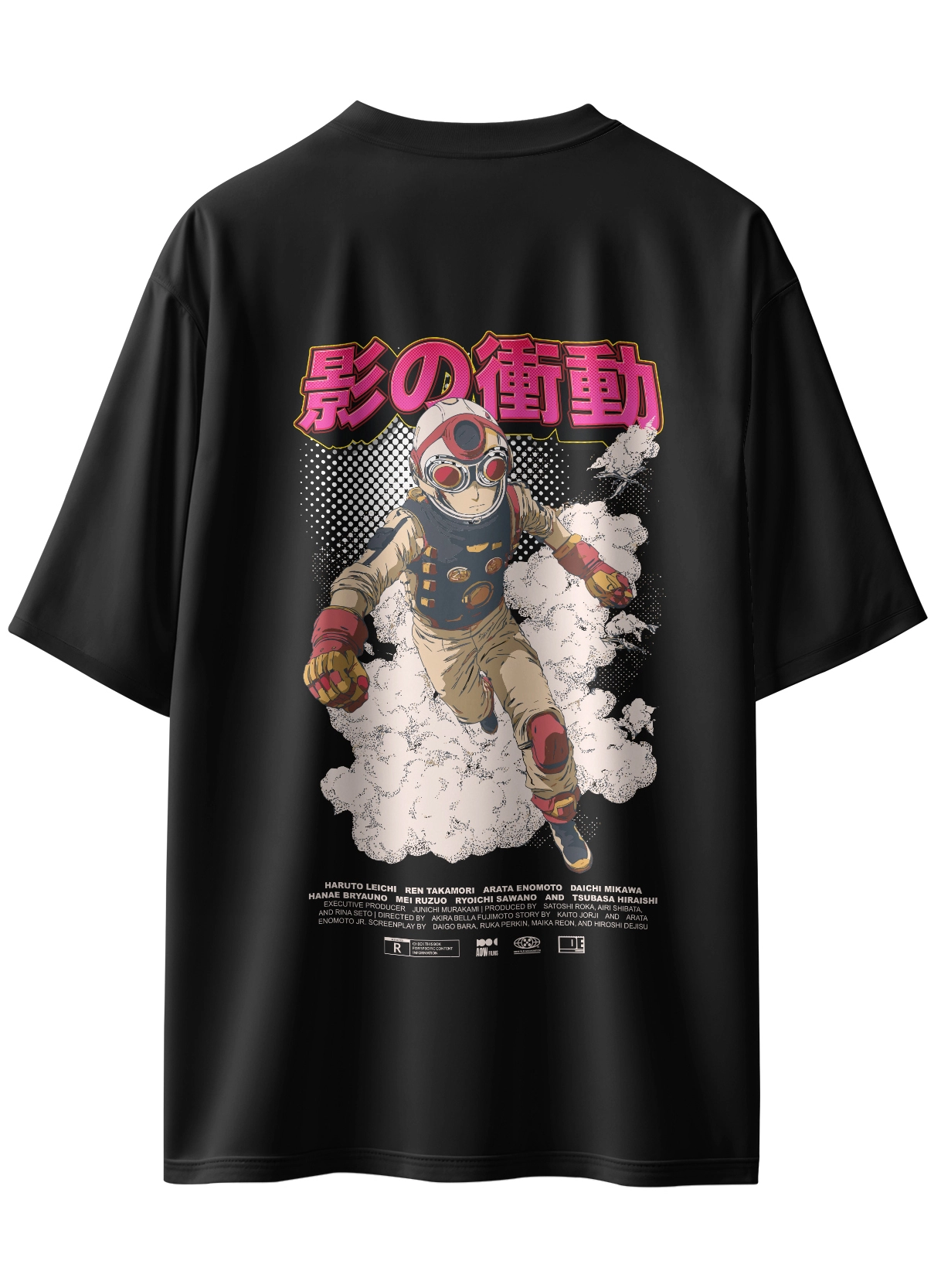 Oriko Rento Kaidō Oversized Graphic T-Shirt – Sci-Fi Anime Male Action Poster Artwork