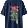 Oriko Akira Hoshinari Oversized Graphic T-Shirt – Sci-Fi Anime Male Action Poster Artwork