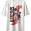 Oriko Cosmic Walker Oversized Graphic T-Shirt – Sci-Fi Anime Character in Cosmic Galaxy